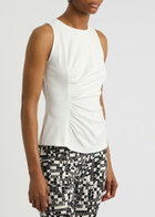 Diane Von Furstenberg Poseidon Gathered Stretch-jersey Tank Ivory
