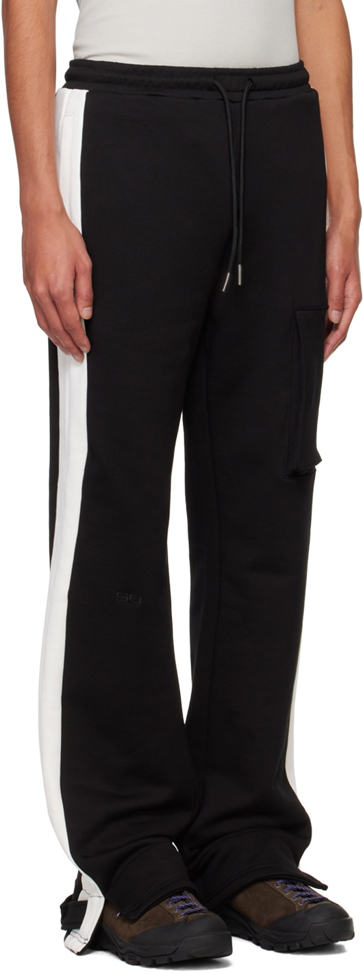 SPENCER BADU Black Layered Sweatpants