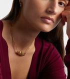 Marie Lichtenberg Milky Way 18kt gold pendant necklace with diamonds and rubies
