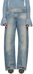 Acne Studios Blue Belted Jeans
