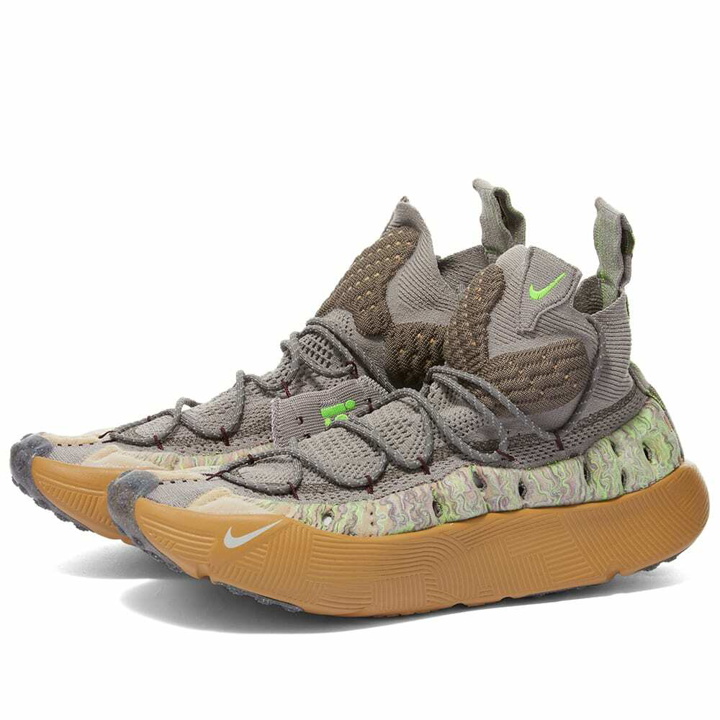 Photo: Nike I.S.P.A. Sense Flyknit Sneakers in Enigma Stone/Seafoam/Gold