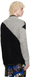 NOMA t.d. Black & Gray Brushed Cardigan