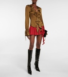 Blumarine - Leather knee-high boots