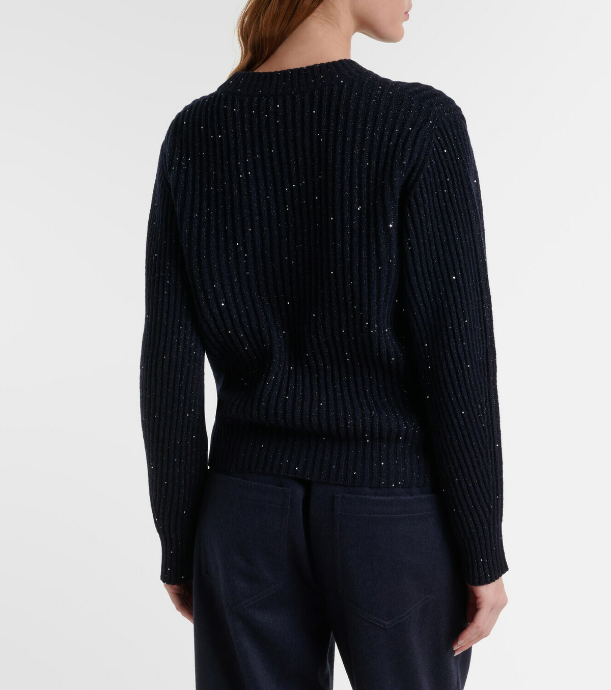 Brunello Cucinelli Sequined cashmere and wool-blend sweater