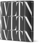 Valentino - Valentino Garavani Logo-Print Leather Wallet - Black