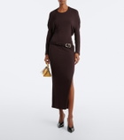 The Attico Friday Mini croc-effect leather top-handle bag