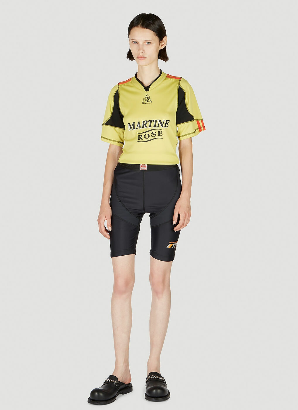 Martine Rose - Logo Cycling Shorts in Black Martine Rose