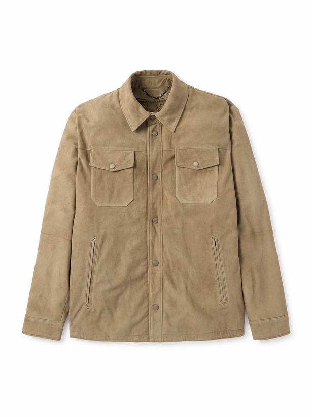 Photo: Canali - Suede Jacket - Brown