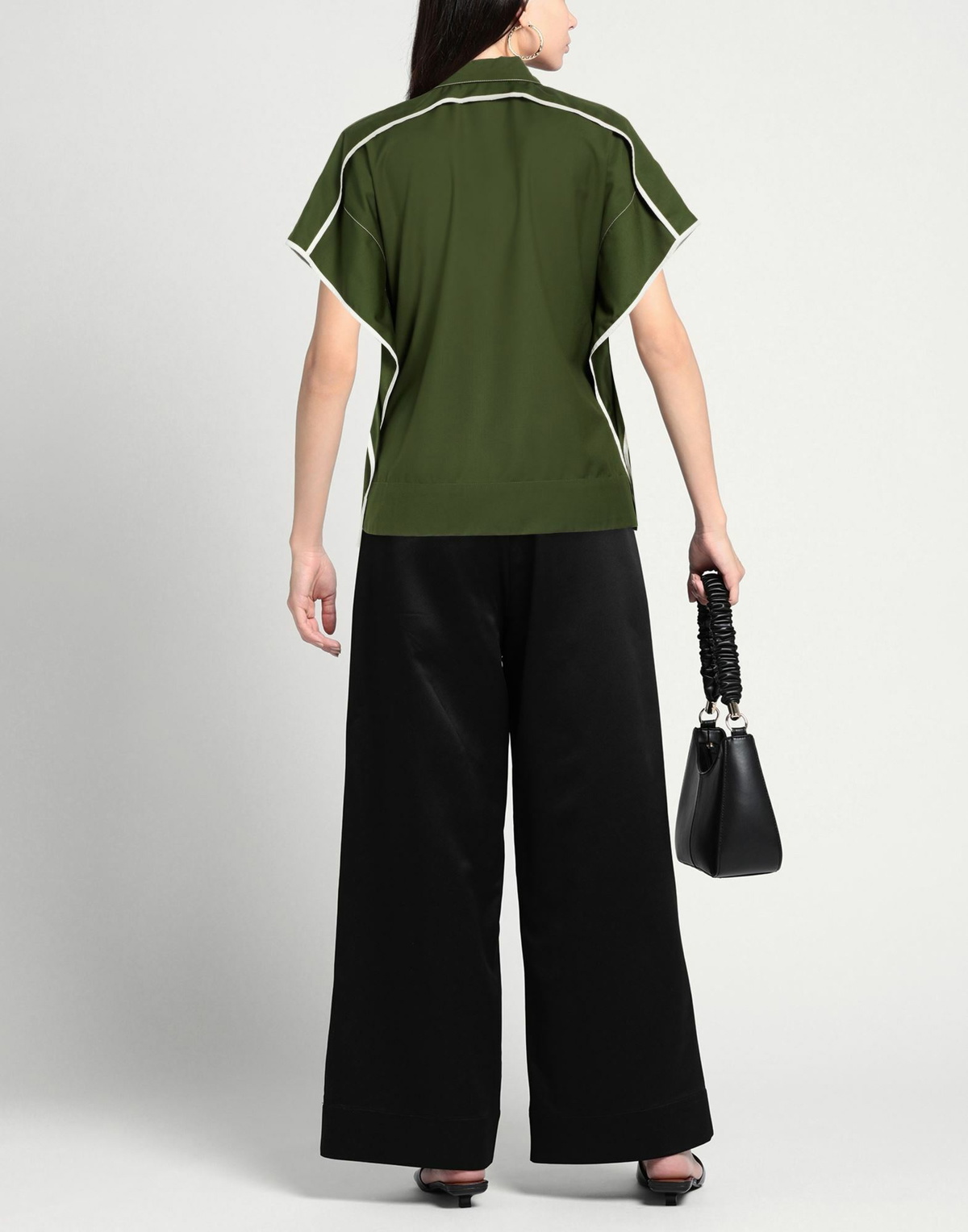 Lovebirds Womens Top Military in Green