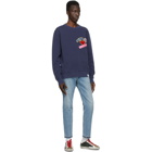 Golden Goose Navy Archibald Patch Sweatshirt