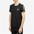 Adidas Men's Own The Run Basic T-Shirt in Black