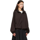 Y-3 Burgundy Gradient 3-Stripes Nylon Track Jacket