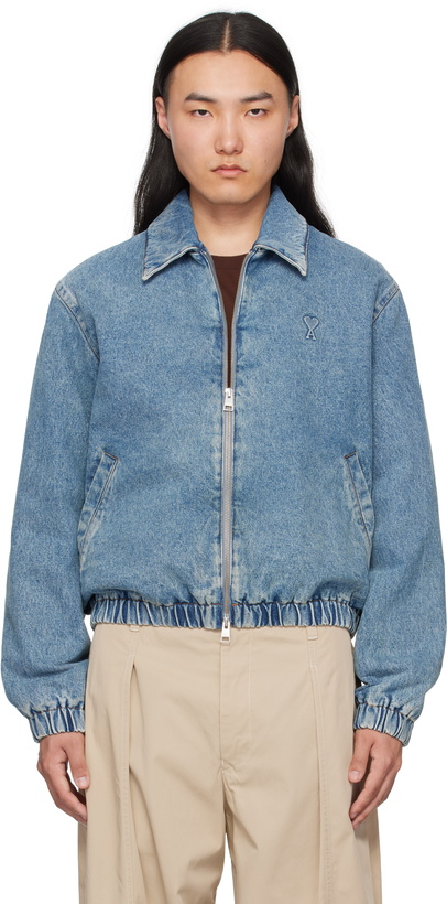 Photo: AMI Paris Blue Ami de Coeur Denim Jacket