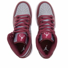 Air Jordan 1 Mid GS Sneakers in Cherrywood Red/White