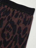 TOM FORD - Cheetah-Print Stretch-Cotton Boxer Briefs - Brown