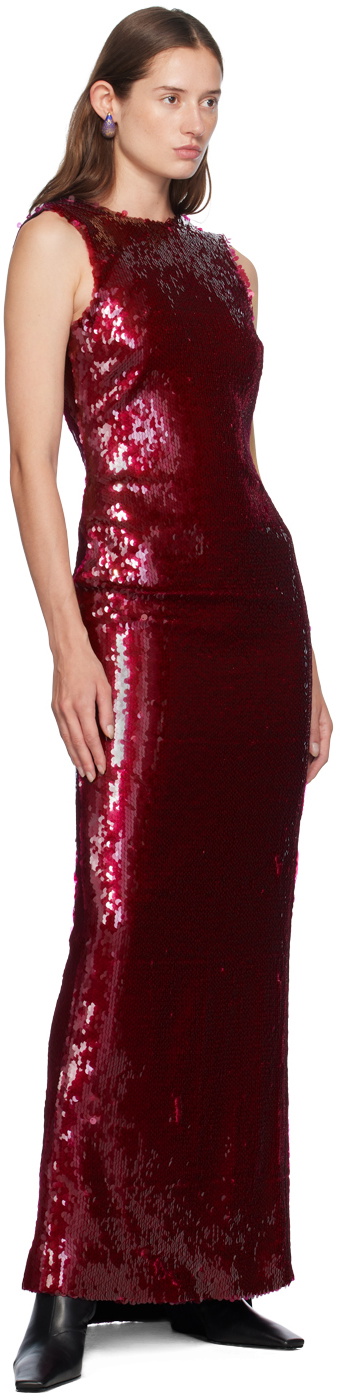 16Arlington Burgundy Simm Gown Maxi Dress