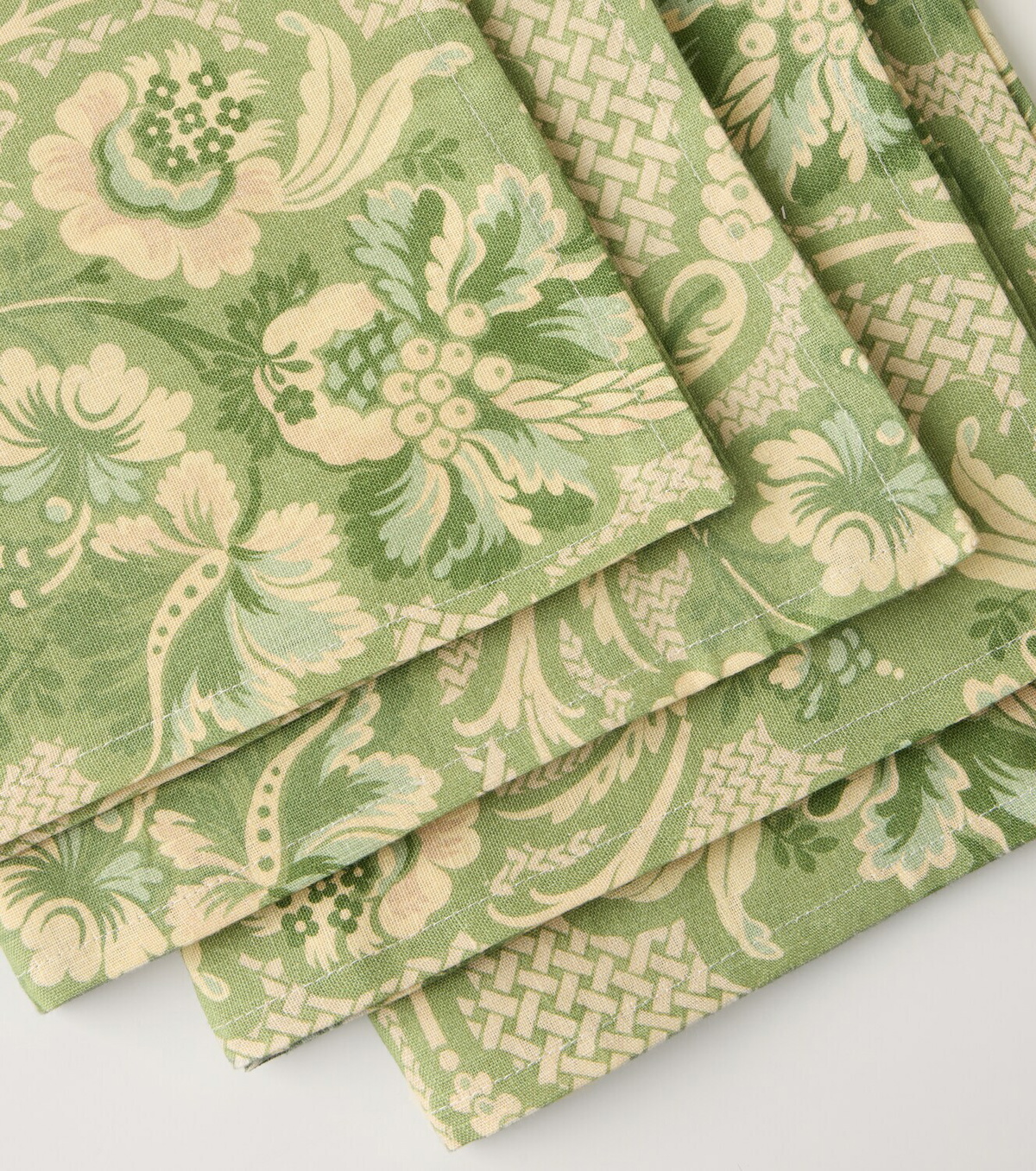 Cabana Iris set of 4 floral printed linen napkins
