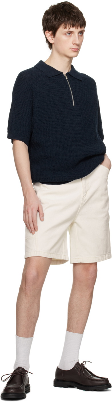 Dunst Navy Zip-Up Polo