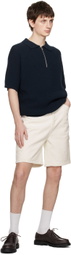 Dunst Navy Zip-Up Polo