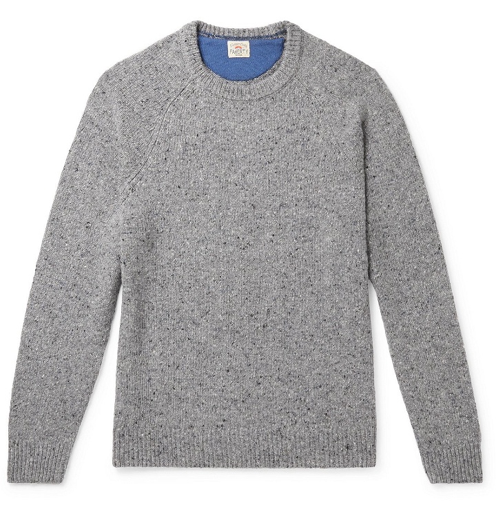 Photo: Faherty - Donegal Merino Wool-Blend Sweater - Gray