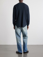 Les Tien - Waffle-Knit Cotton-Blend Sweater - Black
