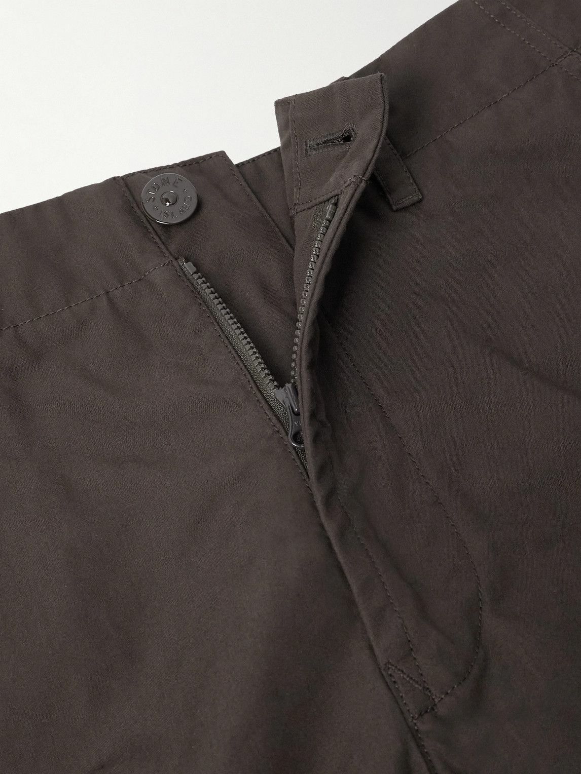 Stone Island - Ghost Straight-Leg Logo-Appliquéd Cotton Cargo Trousers - Brown