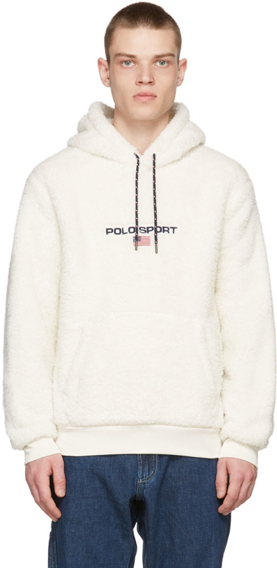 Photo: Polo Ralph Lauren Off-White Curly High Pile Hoodie
