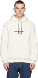 Polo Ralph Lauren Off-White Curly High Pile Hoodie