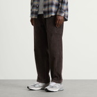 FrizmWORKS Men's Corduroy Wide One Tuck Pants in Charcoal
