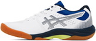 Asics White & Blue Blade FF Sneakers