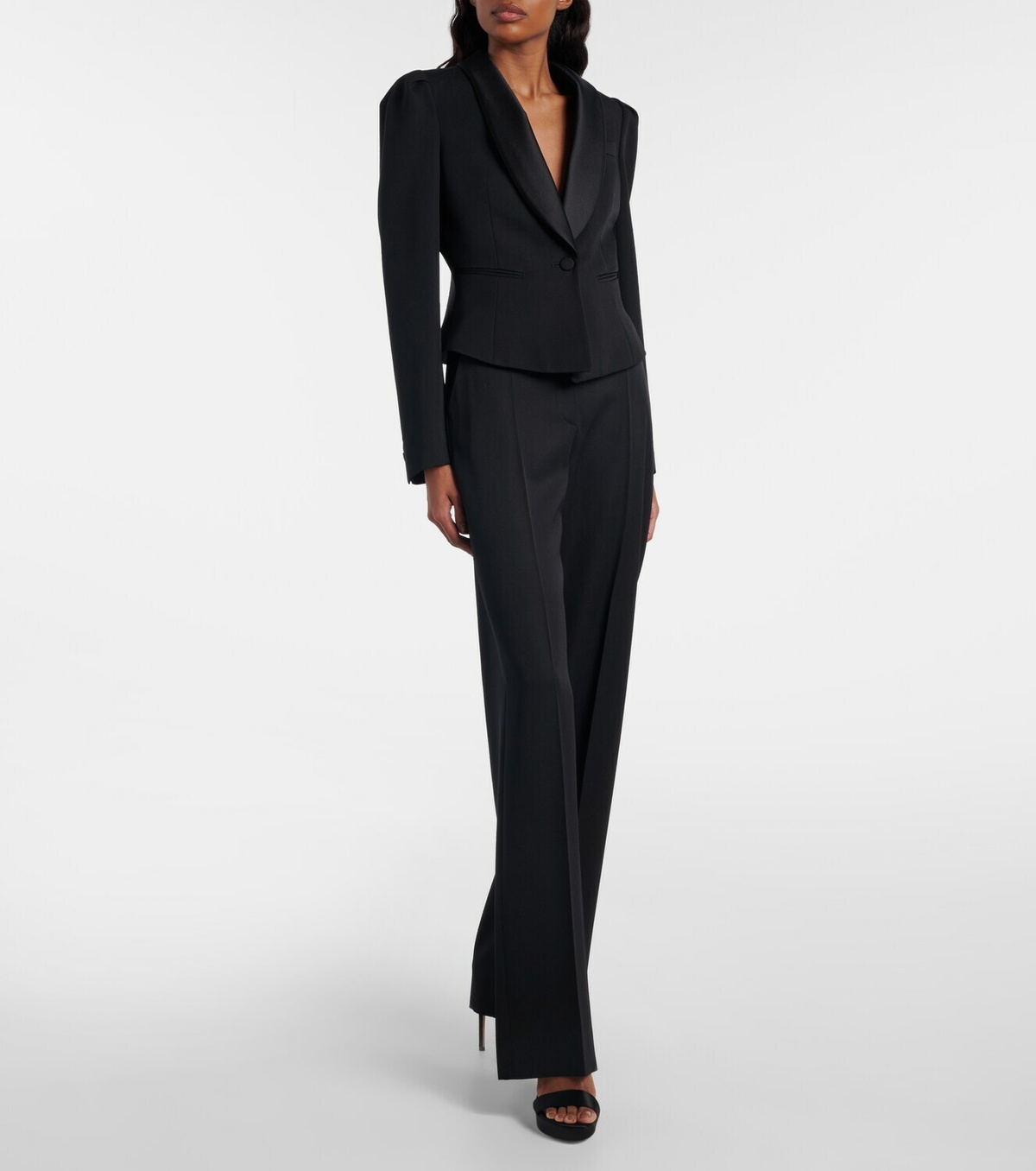 McQueen Cropped wool blazer