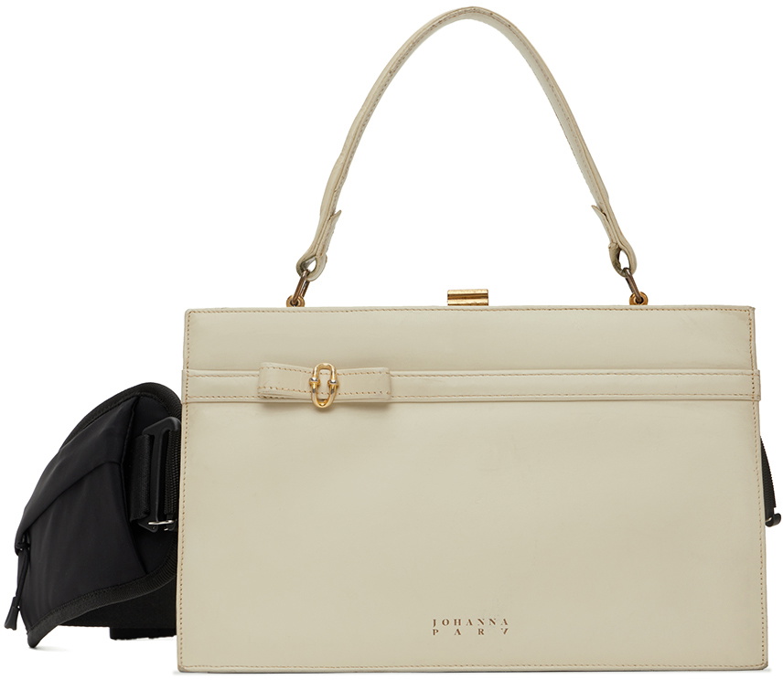 JOHANNA PARV Off-White Re-Purposed 50's Vintage Belt Bag