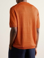 Anderson & Sheppard - Linen Polo Shirt - Orange