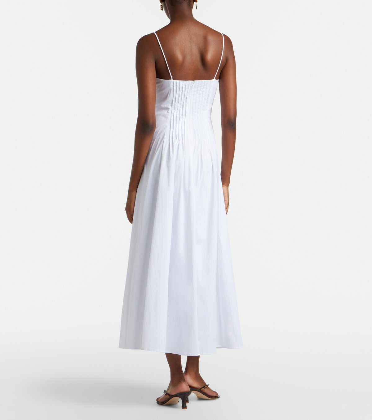 Staud Margi cotton poplin maxi dress