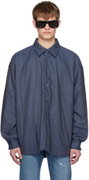 Acne Studios Blue Tattersall Reversible Shirt