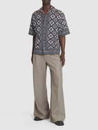 ETRO - Printed Cotton Short Sleeve Shirt