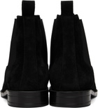 BOSS Black Suede Elasticated Panels Chelsea Boots