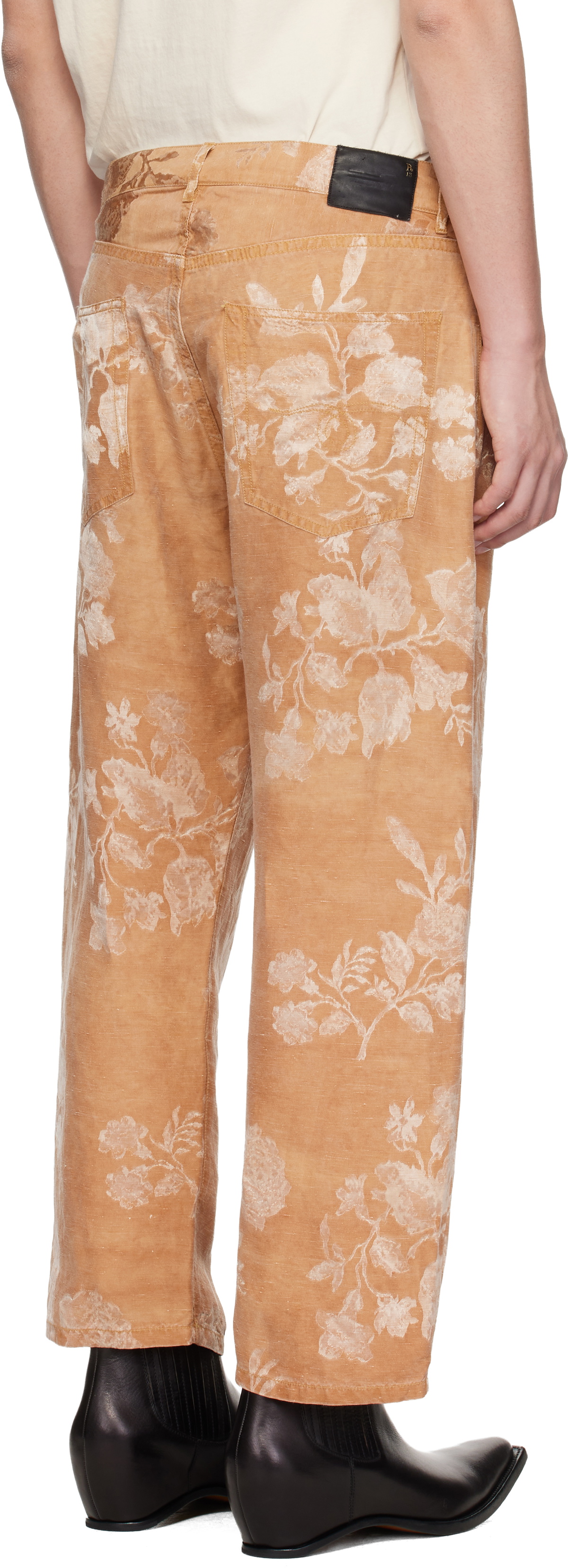 R13 Orange X-Boyfriend Trousers