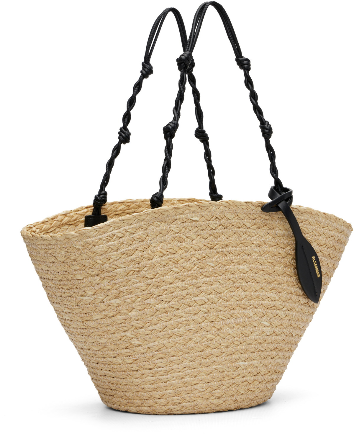 Jil Sander Beige Small Tangle Bucket Tote