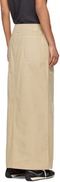 rag & bone Beige Leyton Maxi Skirt