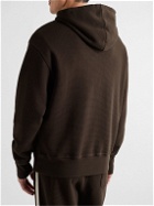 Oliver Spencer - Walsham Waffle-Knit Organic Cotton Hoodie - Brown