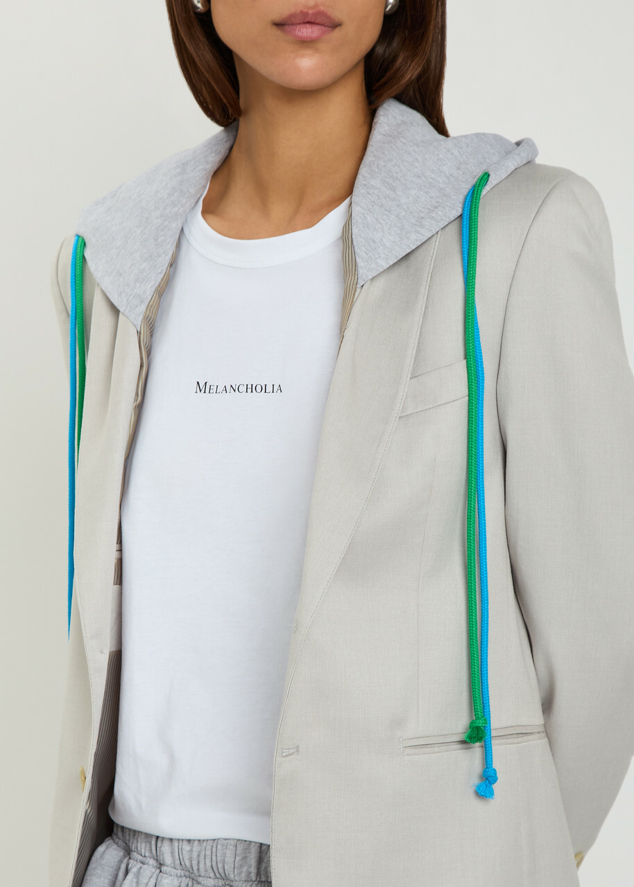 Bettter Melancholia Printed Cotton T-shirt White