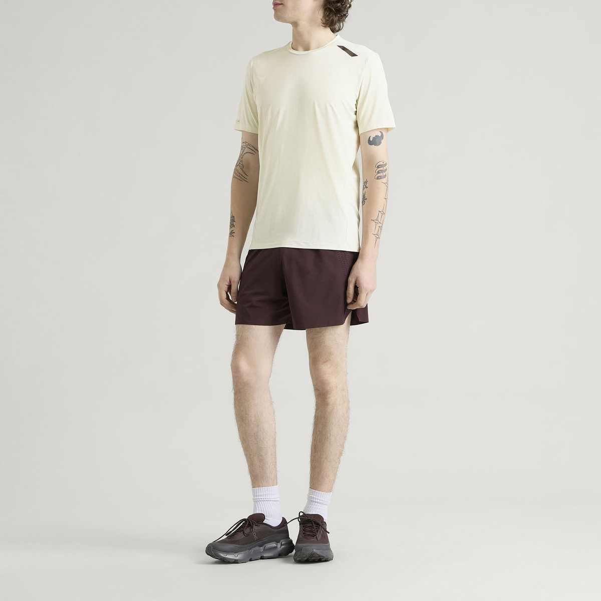 SOAR Men's Eco Tech T-Shirt in Cream