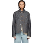 Loewe Blue Denim Botanical Jacket