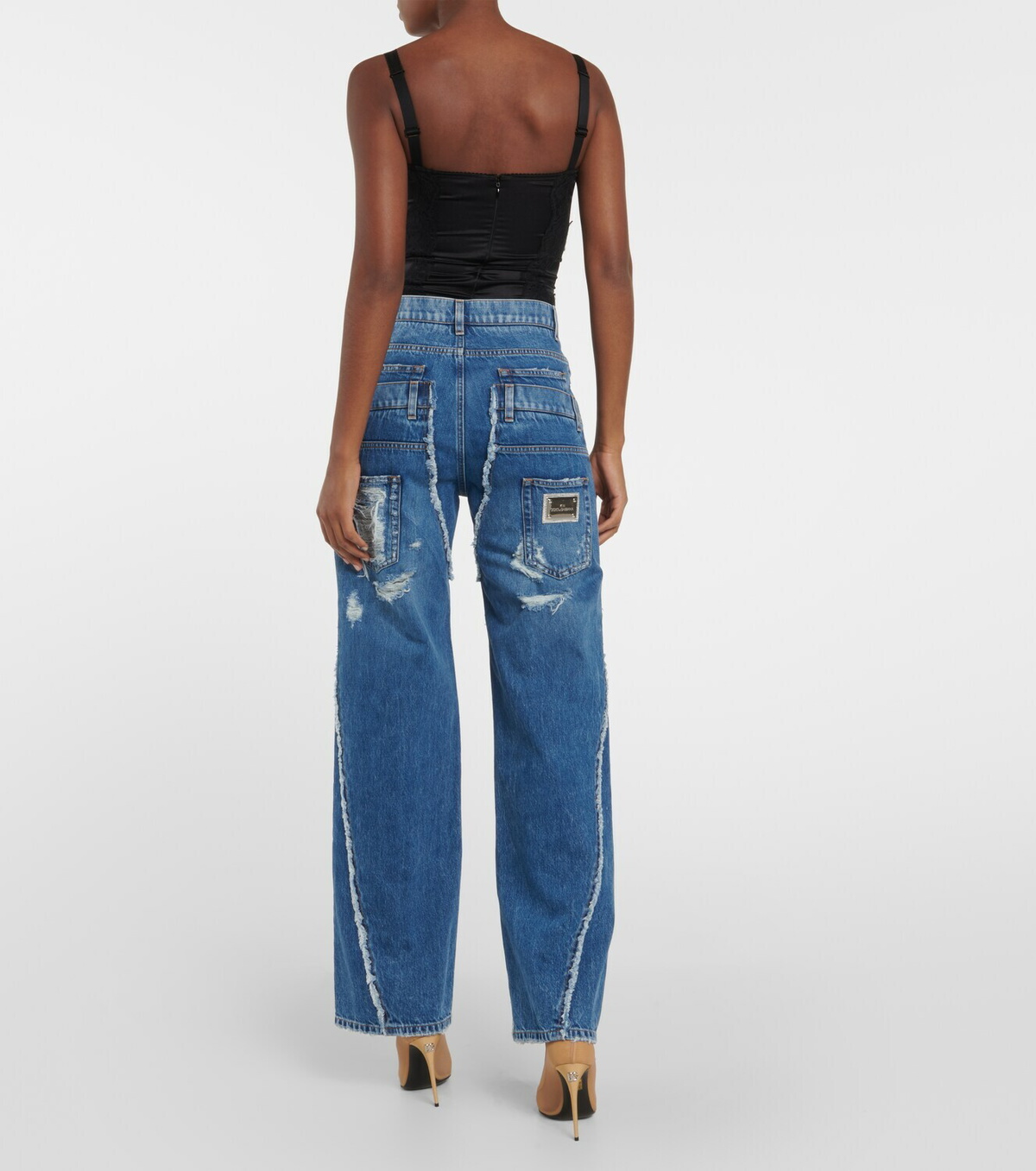 Dolce&Gabbana - x Kim patchwork ripped denim jeans Dolce & Gabbana