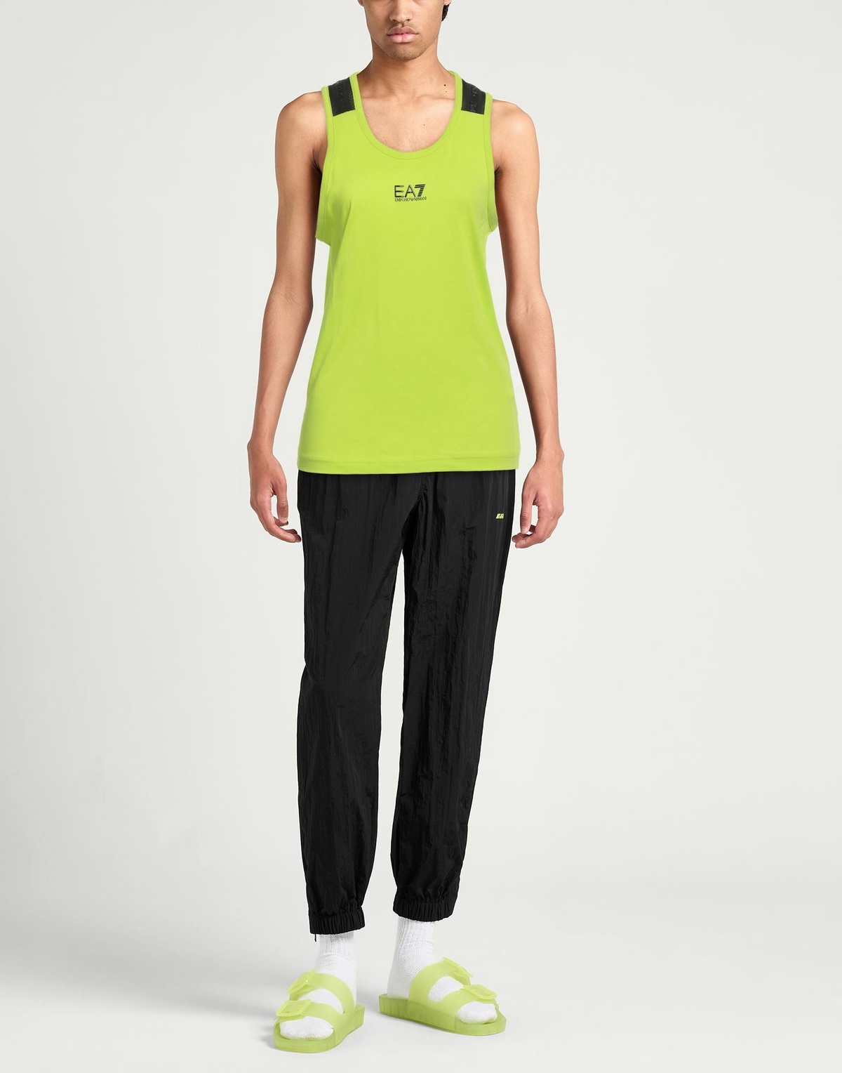 Ea7 Mens Tank top Lime in Green