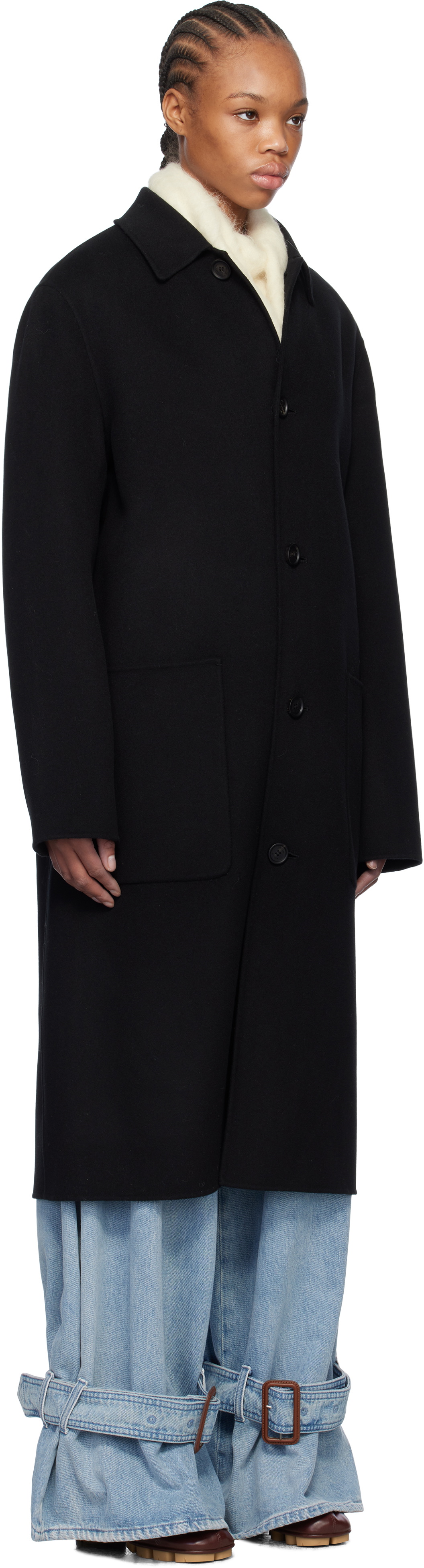 MACKAGE Black Beckett Handmade Wool Coat