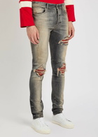 Amiri MX1 Ripped Slim-leg Jeans Black Other
