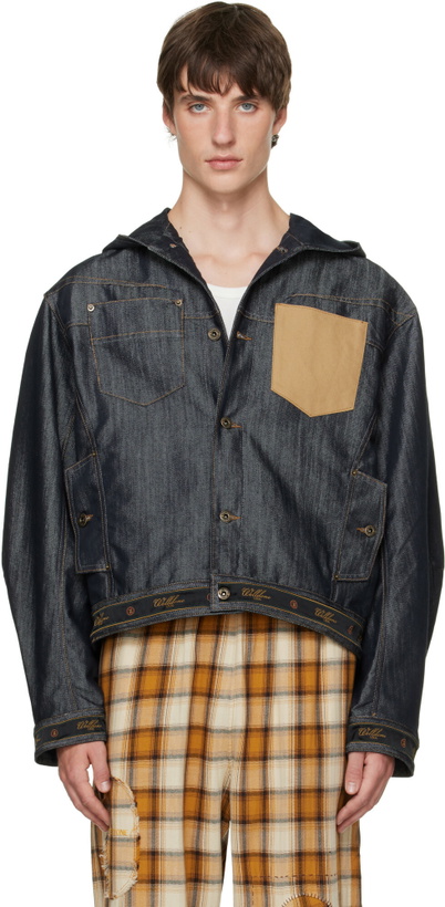 Photo: We11done Navy Old School Denim Jacket