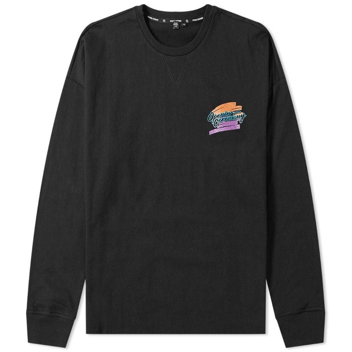 Photo: Opening Ceremony Long Sleeve Rugby Tee Black Multi